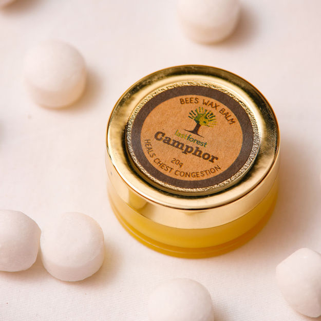Picture of Camphor Balm for relief from chest congestion cold allergies and sinus 20g