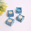 Picture of T-Light Candle Holder-Blue Pottery -