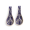 Picture of Ceramic Spoon Rest - Set of 2 White and Blue