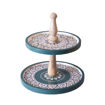 Picture of Hand painted Wooden 2 tier Cake Stand